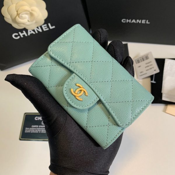 CHANEL cc card Blue Tiffany 4