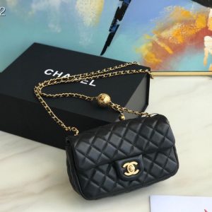 Chanel Runway Black Square Mini Flap Pearl Crush Bag AS1786 B02916 10