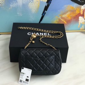 Chanel Runway Black Square Mini Flap Pearl Crush Bag AS1786 B02916 12