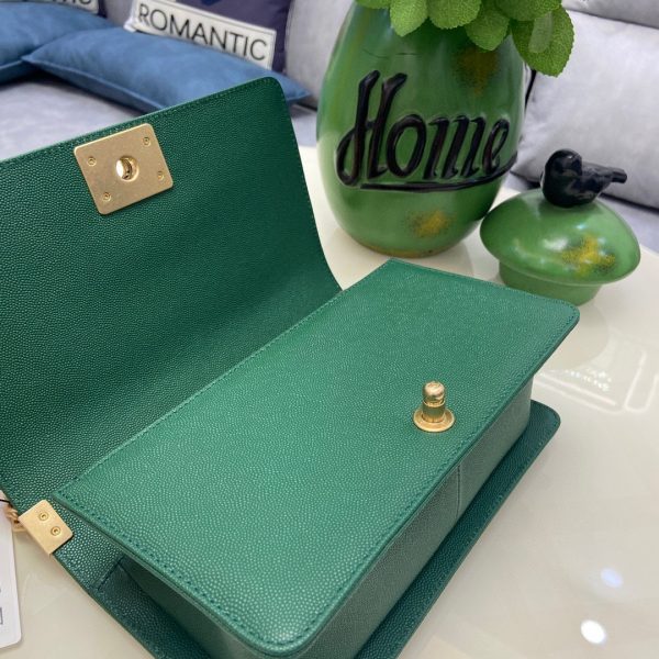 Chanel leboy calfskin green 67086 4