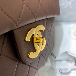 Chanel vintage jumbo backpack bronw 11