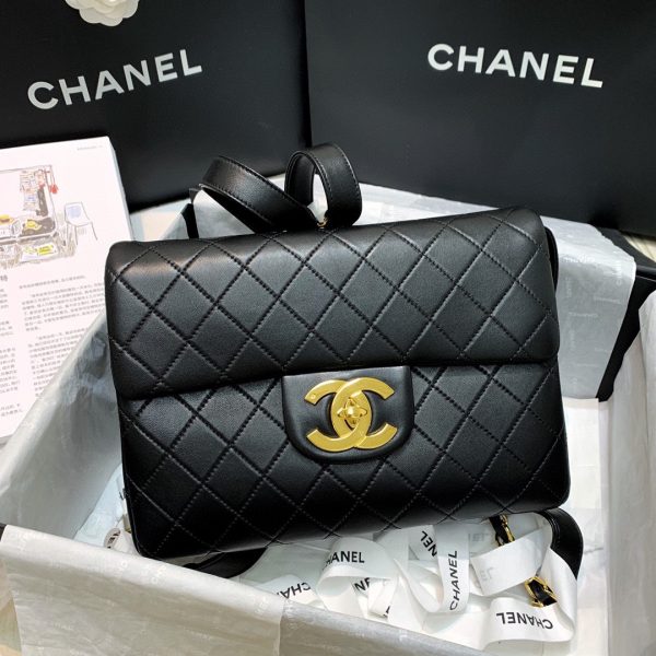 Chanel vintage jumbo backpack 1