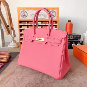 Hermes Birkin 30 cherry blossom pink Bag 10