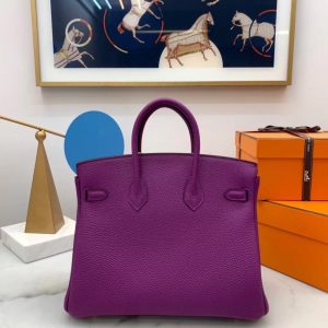 Hermes Birkin size 25 Anemone Bag 10