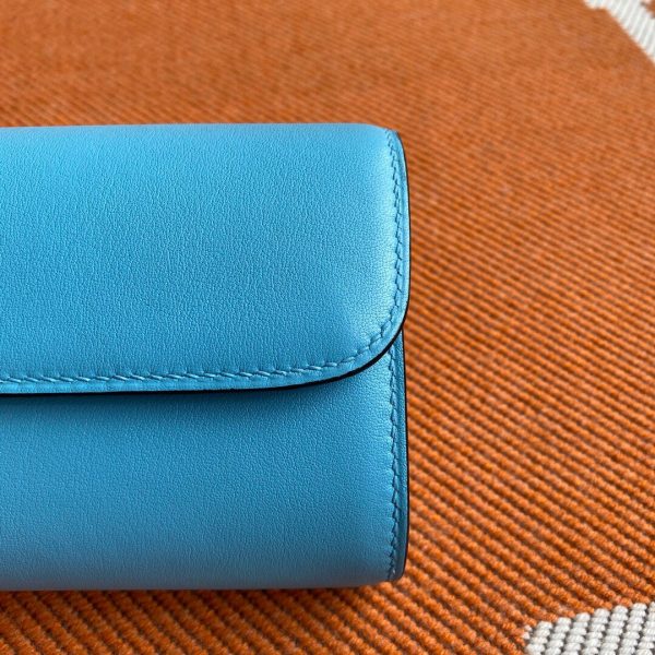 Hermes Egee Swift sky blue Handbag 8