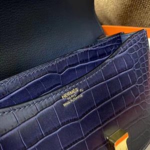 Hermes Flight Attendant size 18 deep blue Bag 15