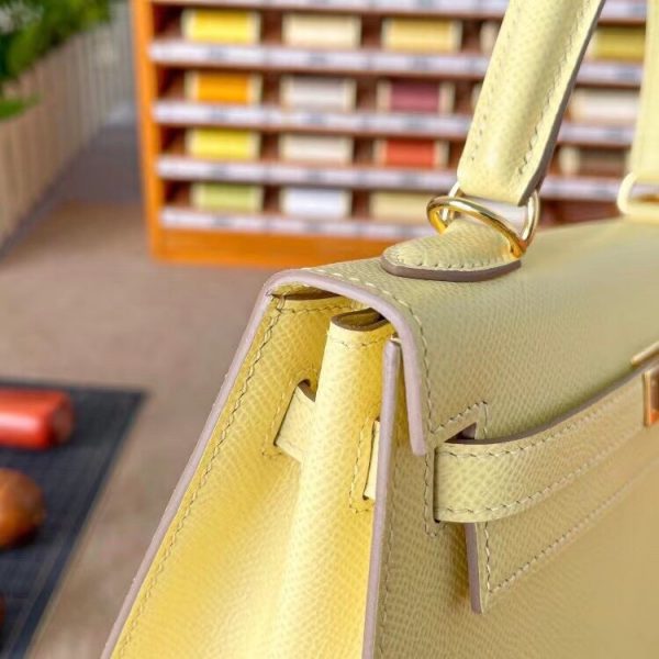 Hermes Kelly 25 Epsom chicken yellow Bag 2