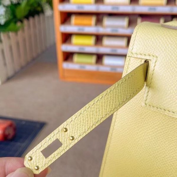 Hermes Kelly 25 Epsom chicken yellow Bag 3