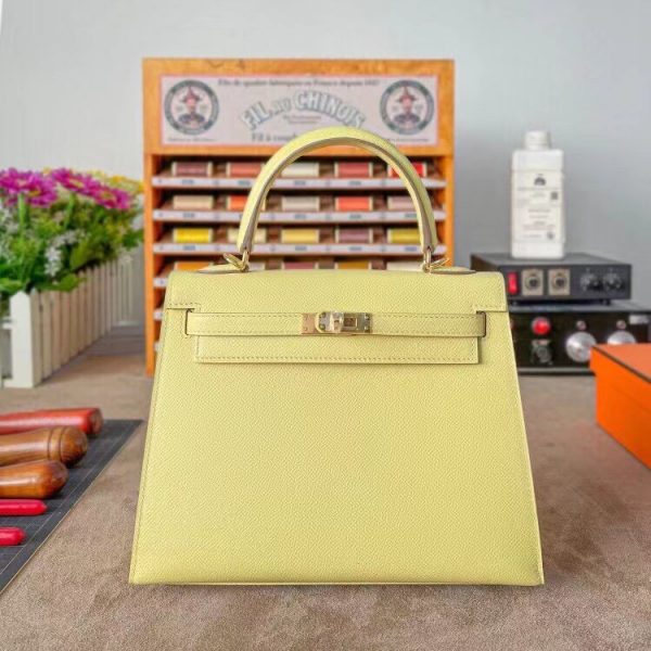 Hermes Kelly 25 Epsom chicken yellow Bag 1