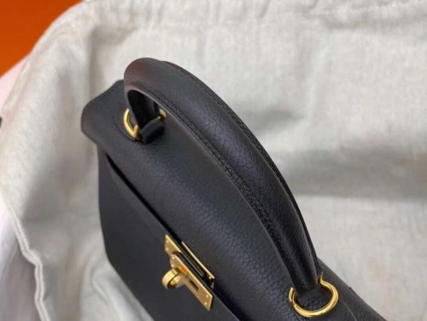 Hermes Kelly 25/28/32 black Bag 6