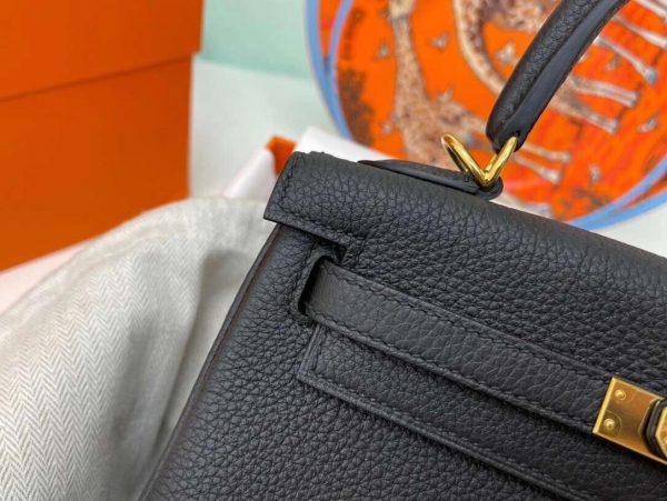 Hermes Kelly 25/28/32 black Bag 7