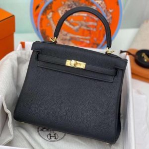 Hermes Kelly 25/28/32 black Bag 19