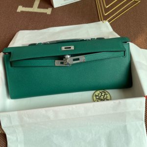 Hermes Kelly Cut size 31 green Handbag 13