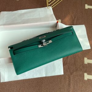 Hermes Kelly Cut size 31 green Handbag 15