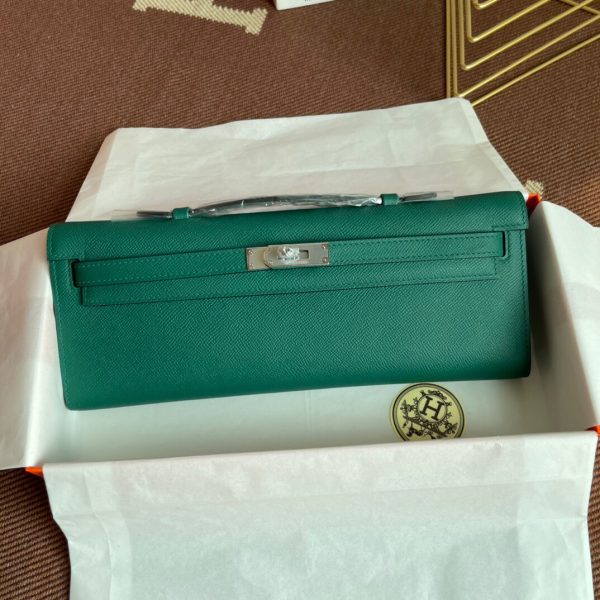 Hermes Kelly Cut size 31 green Handbag 1