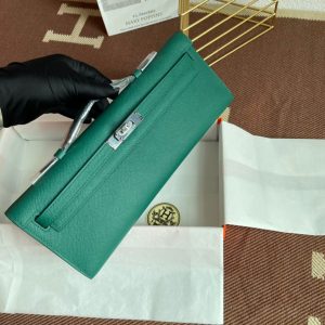 Hermes Kelly Cut size 31 green Handbag 19