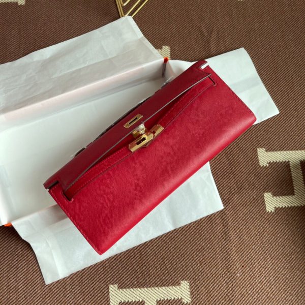 Hermes Kelly Cut size 31 red Handbag 2