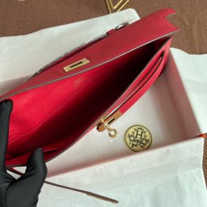 Hermes Kelly Cut size 31 red Handbag 11