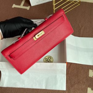 Hermes Kelly Cut size 31 red Handbag 15