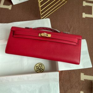 Hermes Kelly Cut size 31 red Handbag 16