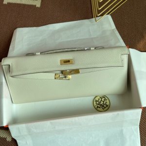 Hermes Kelly Cut size 31 white Handbag 13