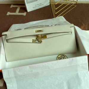 Hermes Kelly Cut size 31 white Handbag 14