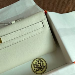 Hermes Kelly Cut size 31 white Handbag 15