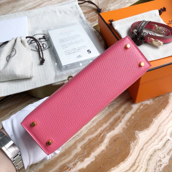 Hermes Kelly Mini II 19 Chevre pink Bag 4