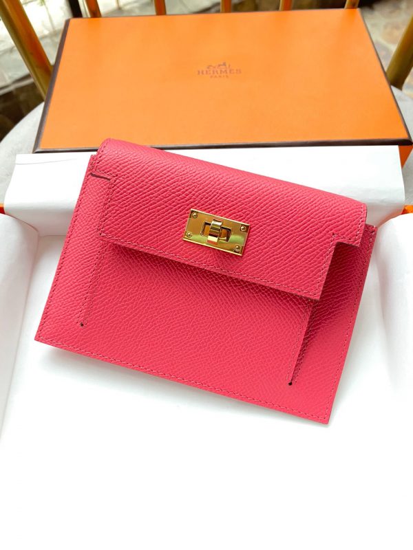 Hermes Kelly Pocket Epsom dark pink Bag 1