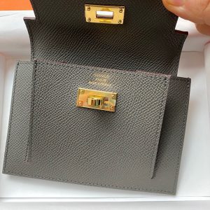 Hermes Kelly Pocket Epsom gray Bag 14