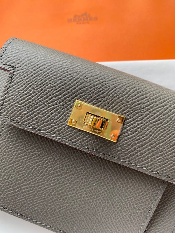 Hermes Kelly Pocket Epsom gray Bag 8