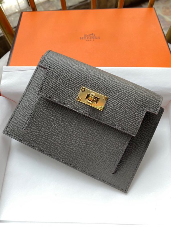 Hermes Kelly Pocket Epsom gray Bag 1