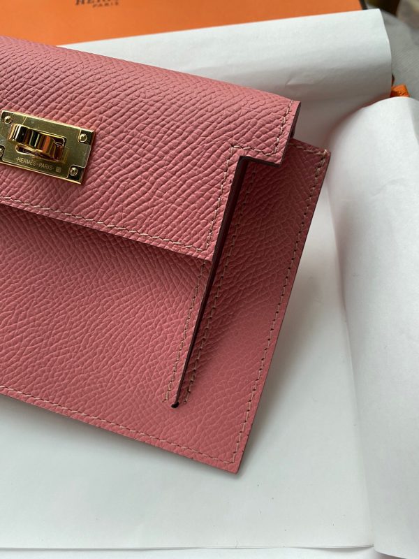 Hermes Kelly Pocket Epsom light coral Bag 7