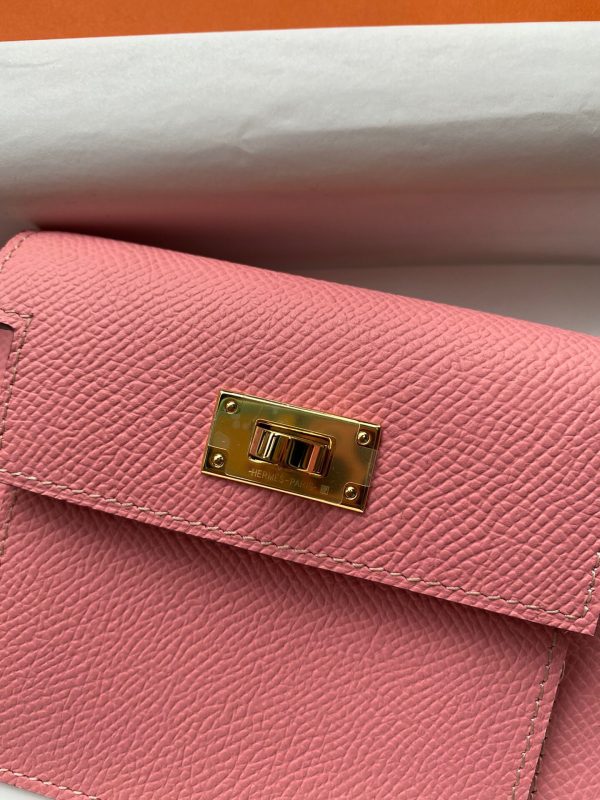 Hermes Kelly Pocket Epsom light coral Bag 9