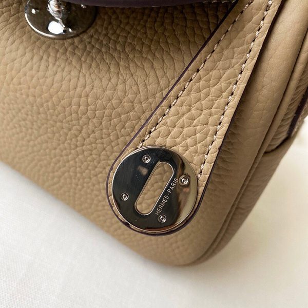 Hermes Mini Lindy 2019 size 20 elephant gray Bag 4