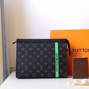 Louis Vuitton M61692 LV Pochette Voyage MM Bags Monogram Eclipse Canvas 13