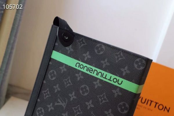 Louis Vuitton M61692 LV Pochette Voyage MM Bags Monogram Eclipse Canvas 5