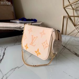 Louis Vuitton MINI POCHETTE ACCESSOIRES Monogram Empreinte Vanilla Yellow M80501 2021 High 12