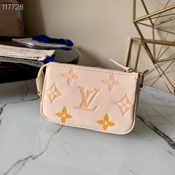 Louis Vuitton MINI POCHETTE ACCESSOIRES Monogram Empreinte Vanilla Yellow M80501 2021 High 2