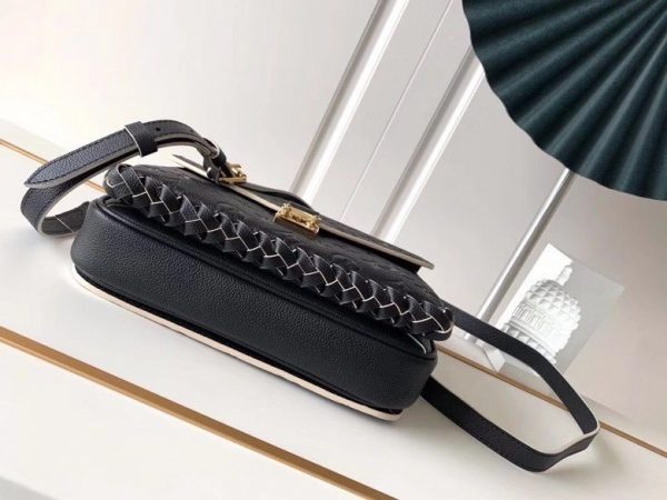 Louis Vuitton Pochette Metis Braided Handle Bag Monogram Empreinte Canvas M43942 Black Genuine Leather Bag 3