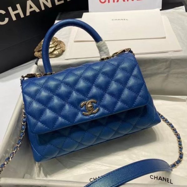 chanel coco handle pearl blue 92993 1