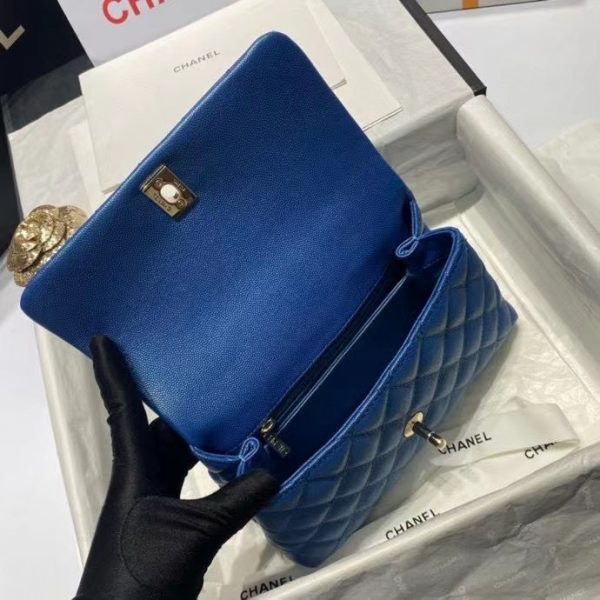 chanel coco handle pearl blue 92993 5