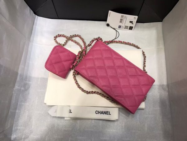 chanel phonebag and airpods/smallerbag belt bag sling PINK 4