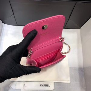 chanel phonebag and airpods/smallerbag belt bag sling PINK 12