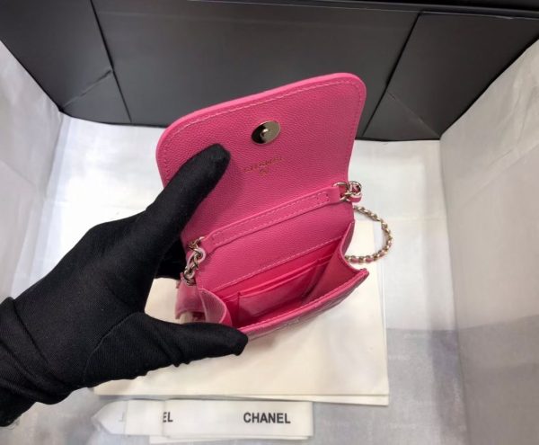 chanel phonebag and airpods/smallerbag belt bag sling PINK 6