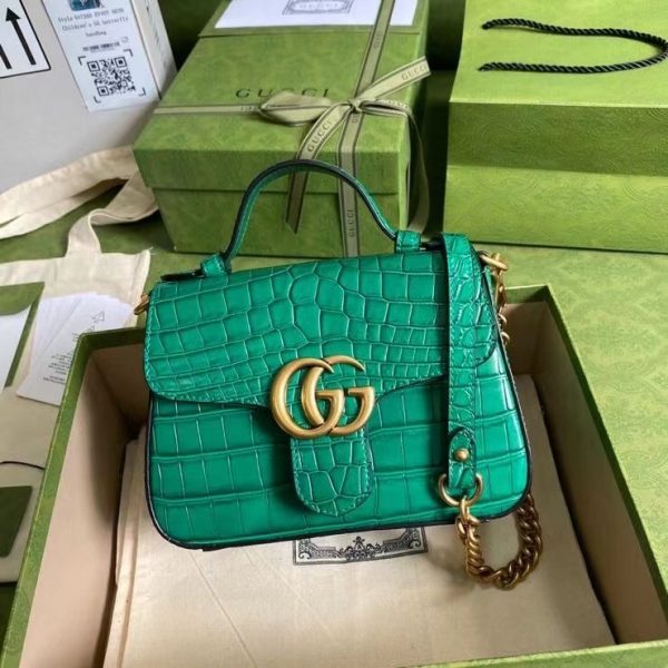 gucci GG marmont crocodile mini 547260 1