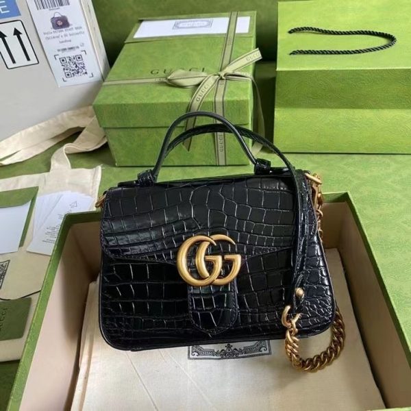 gucci GG marmont crocodile mini 547260 1