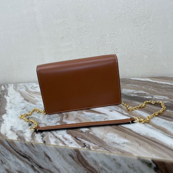 CELINE MAILLON TRIOMPHE cowhide chain wallet 5