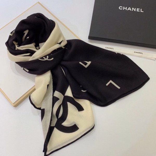 CHANEL Cashmere Square Scarf 1