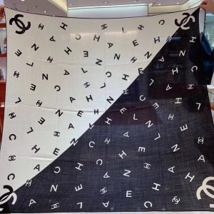 CHANEL Cashmere Square Scarf 7